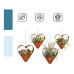 relaxdays Blumentopf Herz, Rostbraun relaxdays Blumentopf Herz, Rostbraun