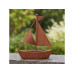 relaxdays Blumentopf Schiff, Rostbraun relaxdays Blumentopf Schiff, Rostbraun