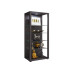 VCM Vitrine Glasol III 52 x 115 cm, Schwarz VCM Vitrine Glasol III 52 x 115 cm, Schwarz