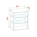 VCM Vitrine Glasol S 52 x 60 cm, Grau VCM Vitrine Glasol S 52 x 60 cm, Grau