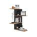 VCM Wandregal Balos 77 x 45 cm, Schwarz / Honig-Eiche VCM Wandregal Balos 77 x 45 cm, Schwarz / Honig-Eiche