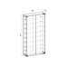 VCM Vitrine Stelas L 59 x 114 cm, Anthrazit VCM Vitrine Stelas L 59 x 114 cm, Anthrazit