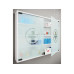 VCM Erste Hilfe Schrank Hustila L 60 x 80 x 10 cm, Weiss