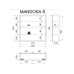 VCM Vitrine Mandosa S 40 x 40 cm, Weiss VCM Vitrine Mandosa S 40 x 40 cm, Weiss