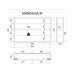 VCM Vitrine Mandosa M 60 x 40 cm, Schwarz VCM Vitrine Mandosa M 60 x 40 cm, Schwarz