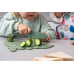Fackelmann Kinder Küchenmesser MiniCooking Dino, Graugrün
