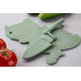 Fackelmann Kinder Küchenmesser MiniCooking Dino, Graugrün