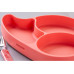 Fackelmann Kinderteller MiniCooking Wal, Silikon, Rosa