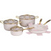 Fackelmann Kochgeschirr-Set Signature, Beige / Gold