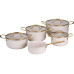 Fackelmann Kochgeschirr-Set Signature, Beige / Gold