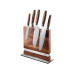 GEFU Messerblock Enno Silber/Braun, 22 x 9 cm