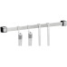 GEFU Küchenutensilienhalter Smartline Schwarz/Silber, 50 cm