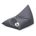 Urbanara Sitzsack Basic-Outdoor Triangle, 300 l, Grau