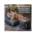 Urbanara Sitzsack-Hocker Basic-Outdoor, 85 l, Grau
