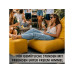 Urbanara Sitzsack-Hocker Basic-Outdoor, 85 l, Senfgelb