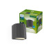 Philips Wandleuchte Zyra, 2 x 4.3W, 2700 K, 800 lm, Anthrazit