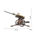 Rolife Bausatz Antiaircraft Gun Mechanischer Holzbausatz