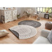 Hanse Home Teppich Porto Ø 140 cm, Schwarz/Crème