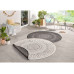 Hanse Home Teppich Porto Ø 140 cm, Schwarz/Crème