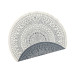 Hanse Home Teppich Porto Ø 140 cm, Grau/Crème