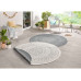 Hanse Home Teppich Porto Ø 140 cm, Grau/Crème