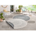 Hanse Home Teppich Porto Ø 140 cm, Grau/Crème