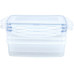 GOURMETmaxx Vorratsdose Click-it 1.0 l, Transparent / Blau, 3 er-Set