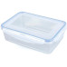 GOURMETmaxx Vorratsdose Click-it 1.0 l, Transparent / Blau, 3 er-Set
