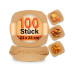 GOURMETmaxx Backpapierschalen, 23 x 23 x 4.5 cm, 100 Stück