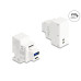 Delock Keystone-Modul 2 Pin Terminalblock zu USB Typ-A-C PD 20 W