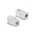 Delock Keystone-Modul Kupplung RJ45 Buchse zu Buchse 90°