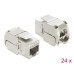 Delock Keystone-Modul RJ45 Buchse zu LSA Cat.6A STP 24 Stück