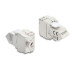 Delock Keystone-Modul RJ45 Buchse zu LSA Cat.6A 45° gewinkelt