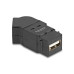 Delock Keystone-Modul USB 2.0 Typ-A zu Typ-A Buchse 45° Delock Keystone-Modul USB 2.0 Typ-A zu Typ-A Buchse 45°