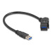 Delock Keystone-Modul USB 5 Gbps Typ-A Buchse 45° zu Typ-A Stecker Delock Keystone-Modul USB 5 Gbps Typ-A Buchse 45° zu Typ-A Stecker