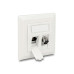 Delock Montageset Keystone 2 Port Anschlussdose