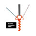 NITE IZE Orange Schraube Ultimativer Erdanker Klein, 4er-Pack