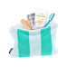 Kolma Necessaire Stripy 24 x 18.5 cm, Caribbean/Weiss