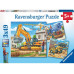 Ravensburger Puzzle Grosse Baufahrzeuge 3 x 49 Teile