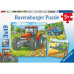 Ravensburger Puzzle Grosse Landmaschinen 3 x 49 Teile