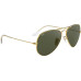 Ray-Ban Sonnenbrille Aviator Large Metal Arista, Goldfarben/Grün
