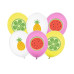 Partydeco Ballon Früchte 6 Stk Mehrfarbig