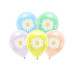 Partydeco Ballon Öko Gänseblümchen 5 Stk Mehrfarbig