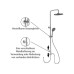 Wenko Duschsystem Watersaving Chrom Wenko Duschsystem Watersaving Chrom