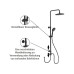 Wenko Duschsystem Watersaving Schwarz Wenko Duschsystem Watersaving Schwarz