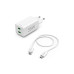 Hama Ladegerät Mini, 2x USB-C, PD/QC, 35W, 1 m, weiss Hama Ladegerät Mini, 2x USB-C, PD/QC, 35W, 1 m, weiss