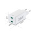 Hama Ladegerät Mini, 2x USB-C, PD/QC, 35W, 1 m, weiss Hama Ladegerät Mini, 2x USB-C, PD/QC, 35W, 1 m, weiss