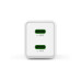 Hama Ladegerät Schnell GaN 2x USB-C PD 40 W weiss
