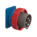 STEFFEN Palazzoli CEE Einbau-Stecker 3LPE 16/4 400 V 6h vernickelt