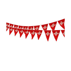 Dameco Girlande mit Schweizer Kreuz Dameco Girlande mit Schweizer Kreuz